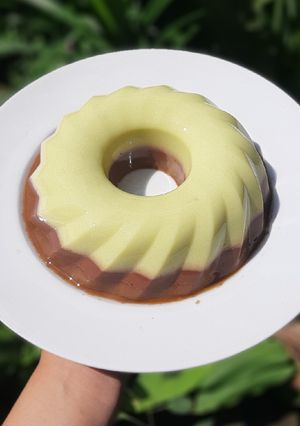 Foto resep Puding 3 Lapis (alpukat, coklat, kopi)
