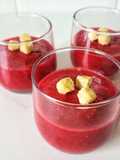 Salmorejo de remolacha sin gluten