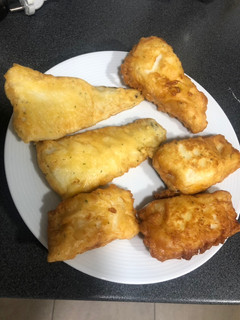 Una foto de Bacalao rebozado