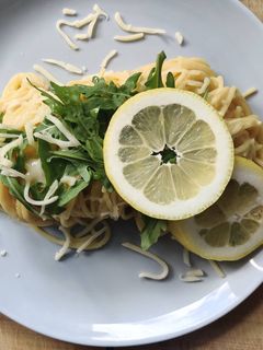 Zitronenpasta mit Rucola Rezepthauptbild