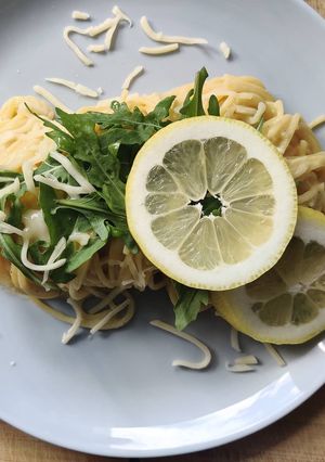 Zitronenpasta mit Rucola Rezepthauptbild
