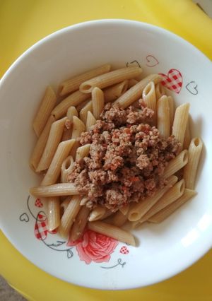 Φωτογραφία της συνταγής Penne Rigate ολικής άλεσης με κιμά
