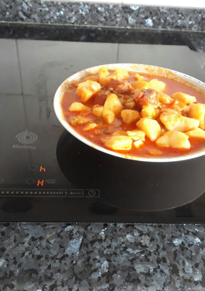 Una foto de Patatas con chorizo a la riojana