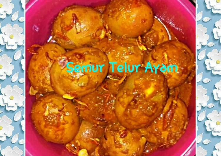 Resep Semur telur ayam yang Bikin Ngiler