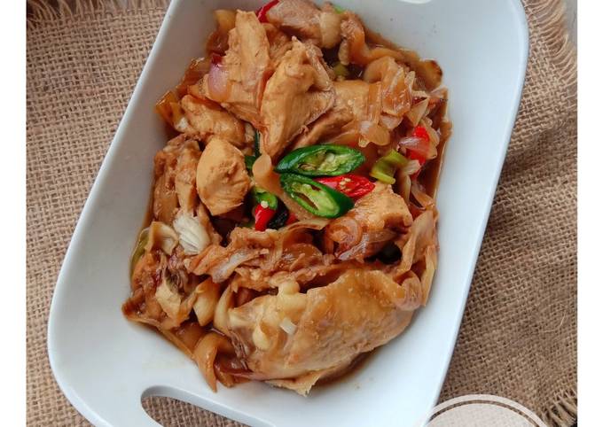 Ayam Jamur Saus Tiram