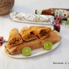 A picture of Chicken shawarma.