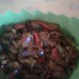 Tumis kerang hijau pedas