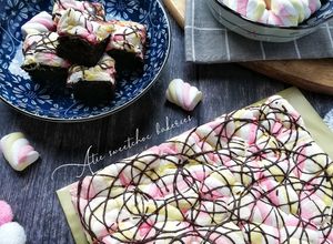 Gambar Chewy marshmallow brownies #syedmunawwar