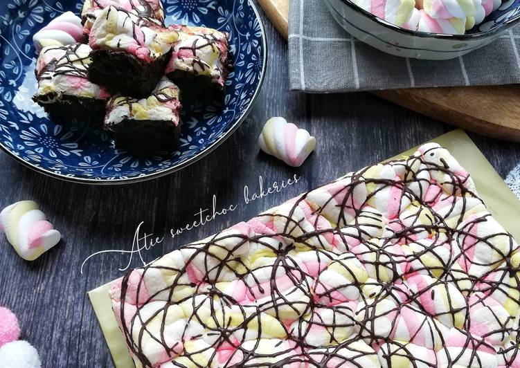 Chewy marshmallow brownies #syedmunawwar