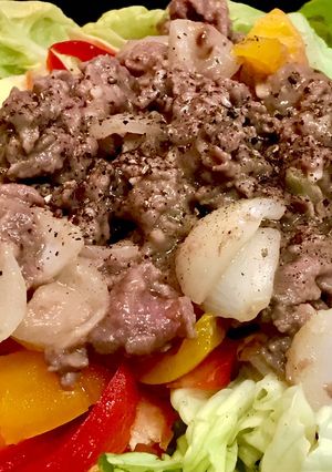 Hình của món Salad Bò Xào.