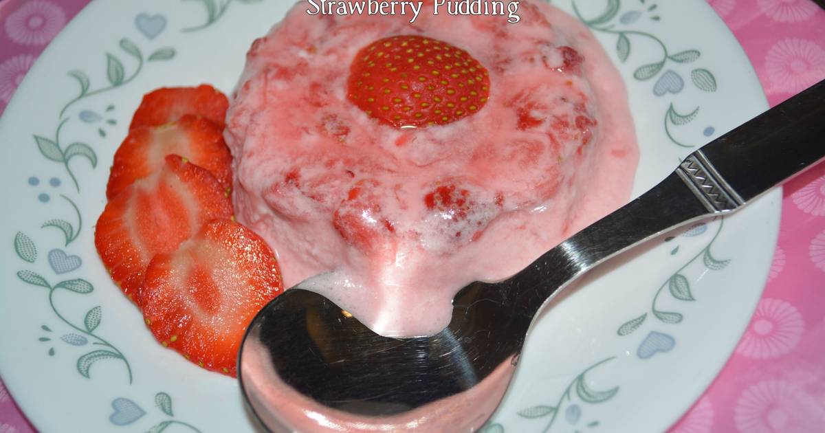 Strawberry Pudding Recipe By Kottayamkitchen Cookpad