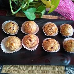 Peanuts cashew nuts ladoo A picture of Peanuts cashew nuts ladoo.