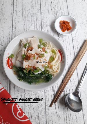 Foto resep Spaghetti pangsit rebus
