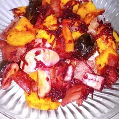 A picture of Date fruit salad.