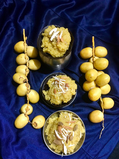 પીળી ખારેક નો હલવો (Yellow Kharek Halwa Recipe In Gujarati) રેસીપી મુખ્ય ફોટો