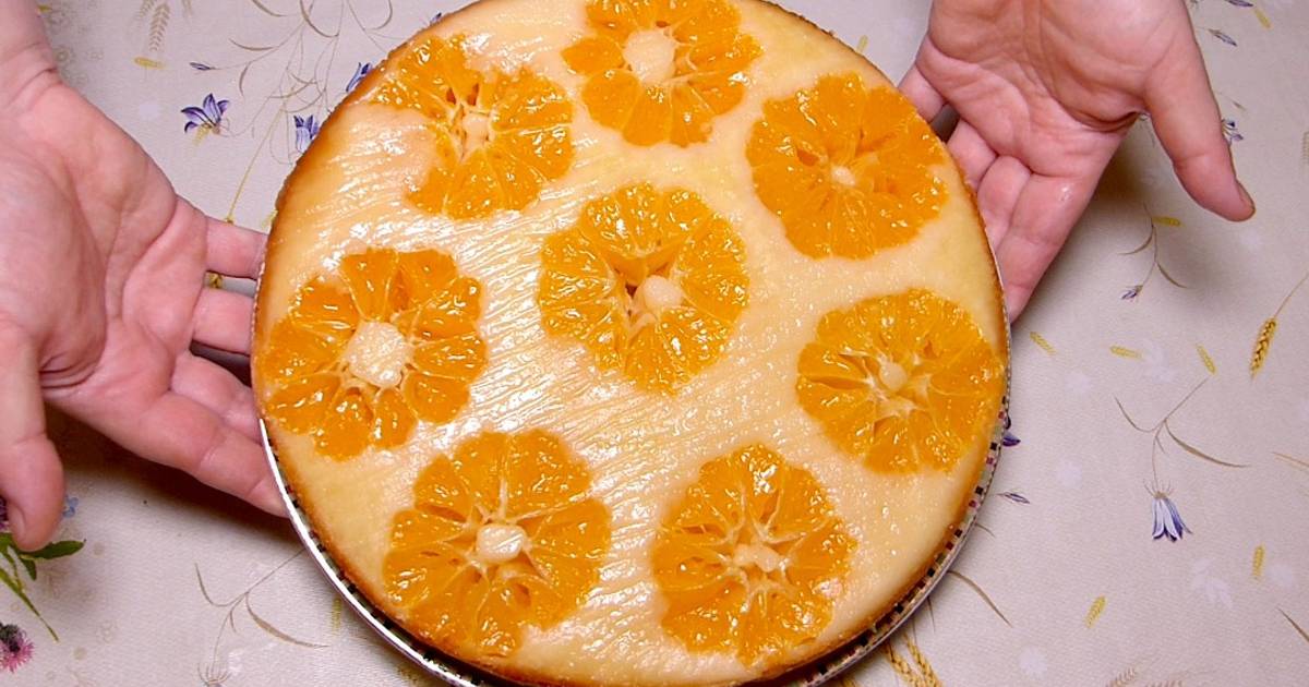Мандариновый пирог из свежих мандаринов целых в духовке