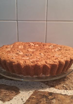 Una foto de Torta de vainilla y bom o bom untable