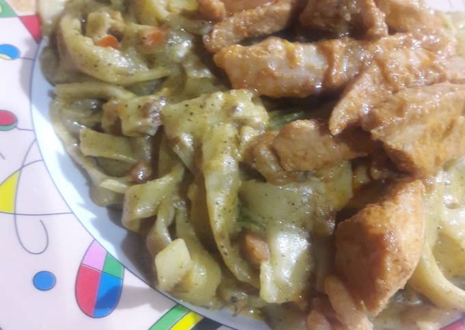 Recipe of Favorite Alferado fettucine pasta recipie