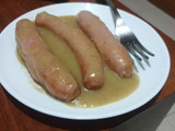 Salchichas con cebolla