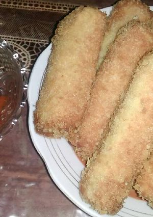 Foto resep Roti goreng isi daging asap & keju