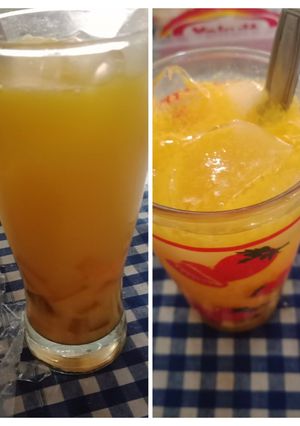 Foto resep Ice mango yakult topping jelly