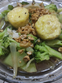 Foto resep Tofu goreng siram brokoli saos tiram