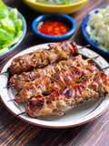 Thịt Heo Xiên Que Nướng Lá Chuối