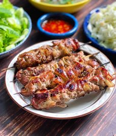 heo nướng xiên que