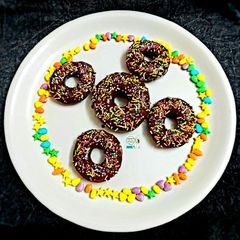 A picture of Instant Chocolate Donuts (No Eggs - No Yeast - No Water).