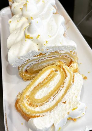 Une photo de Roulé à la chantilly citronnée