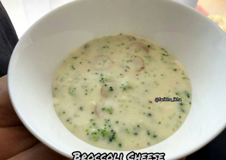 Cara mengolah Broccoli Cheese Cream Soup sedap