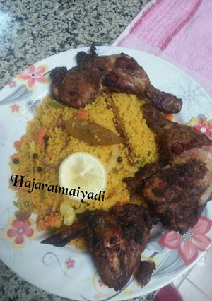 A picture of Fried couscous.