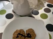 Una foto de galletas integrales sin azucar