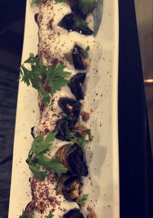 صورة لوصفة لفائف الباذنجان باللبن