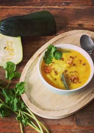 A picture of Courgette /Zucchini Lentil SOUP.