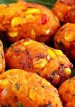 A picture of Crispy corn kebab.