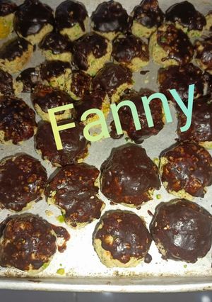 Foto resep Resep Kue Kacang Polong dan Kapri Topping Coklat
