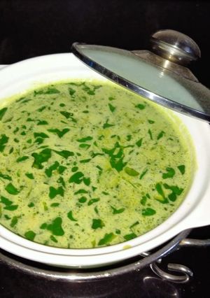 A picture of Maharastrian style Daal Methi.