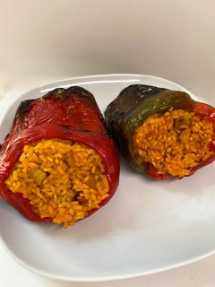 Una foto de Pimientos rellenos de arroz