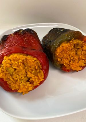 Una foto de Pimientos rellenos de arroz