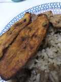 Tajadas de plátano maduro