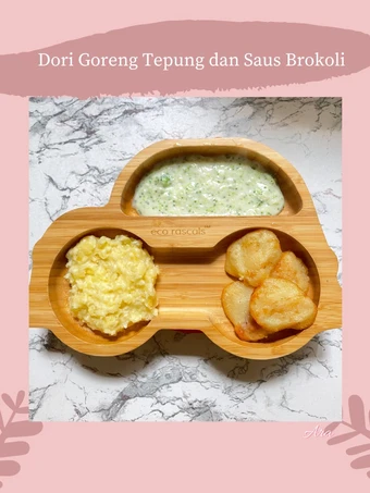 Cara Gampang Membuat Resep  Dori Goreng Tepung Saus Brokoli MPASI 1+ yang Lezat Sekali, Lezat Sekali