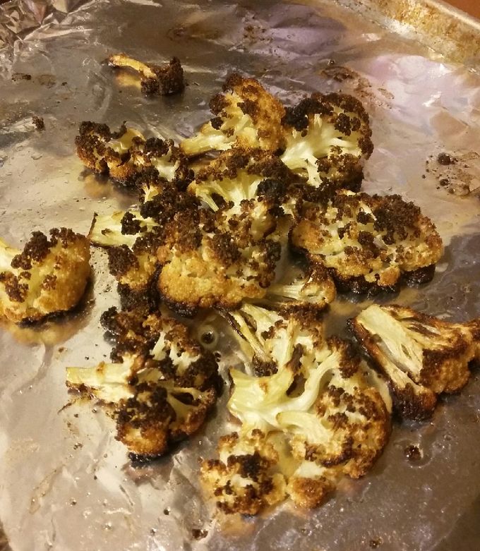 A picture of Crispy Charred Cauliflower.