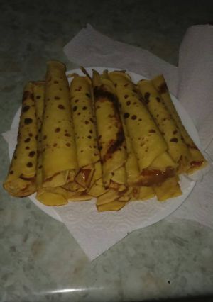 Una foto de Panqueques con manjar