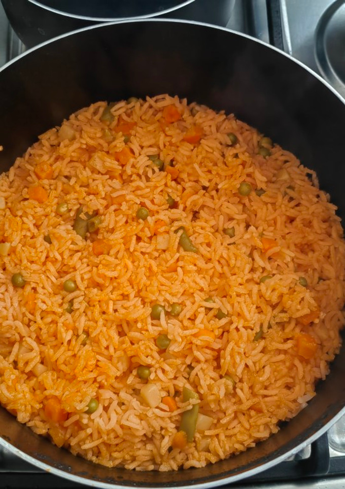 Una foto de Arroz rojo