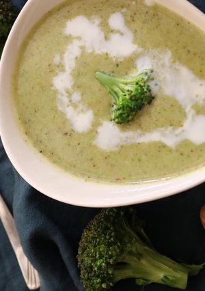 صورة لوصفة شوربة البروكولي🥦