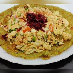 A picture of Stuffed Moong Chilla.