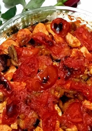 O poză a rețetei Kebabul prințului, cu pui-Tavuklu şehzade kebab.