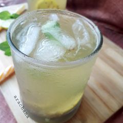 A picture of Indian nibu pani, inadin lemonade,.