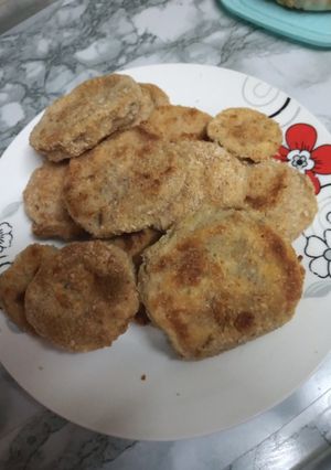 Una foto de Milanesa de berenjena